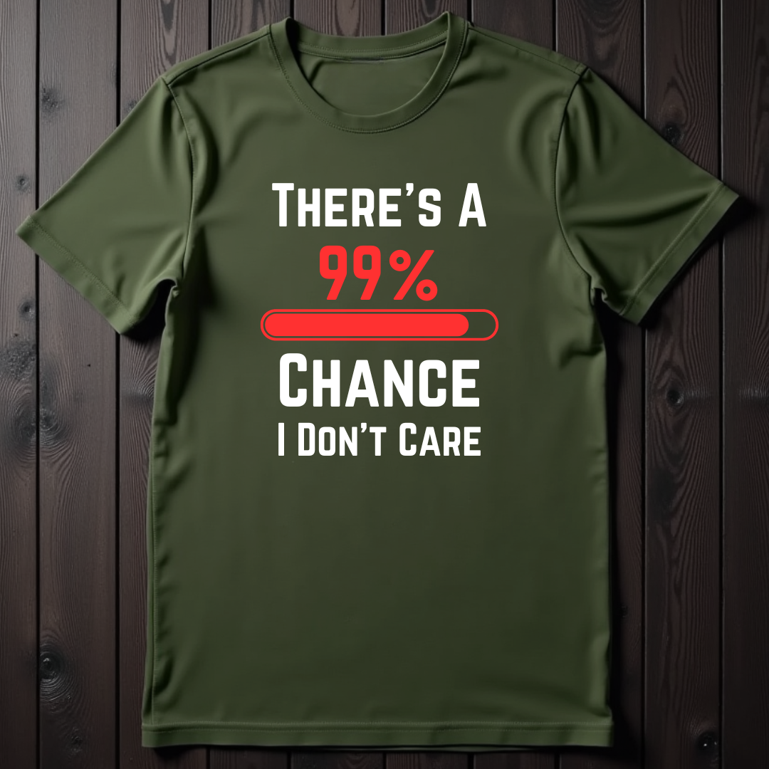 99% Chance I Don't Care Unisex Softstyle T-Shirt