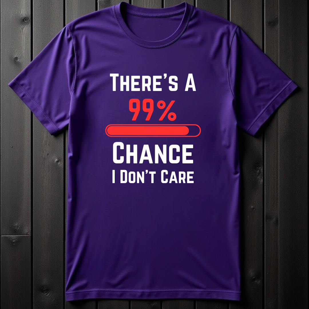 99% Chance I Don't Care Unisex Softstyle T-Shirt