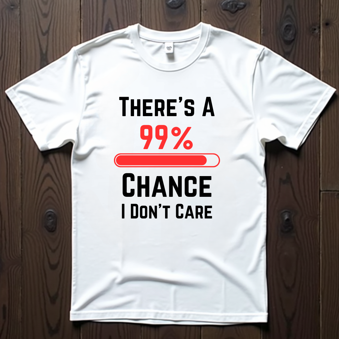 99% Chance I Don't Care Unisex Softstyle T-Shirt