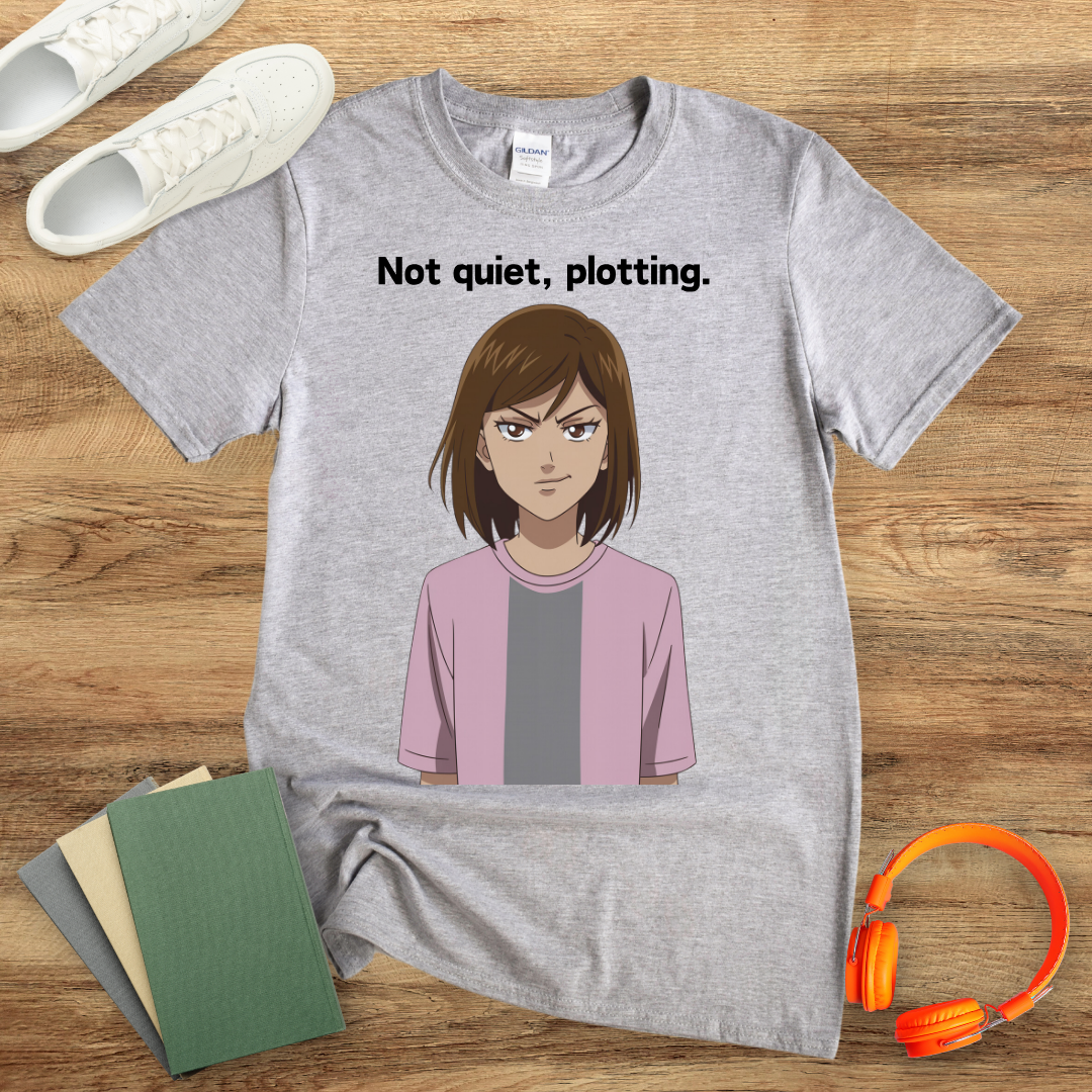 Not Quiet, Plotting Anime Unisex Softstyle T-Shirt