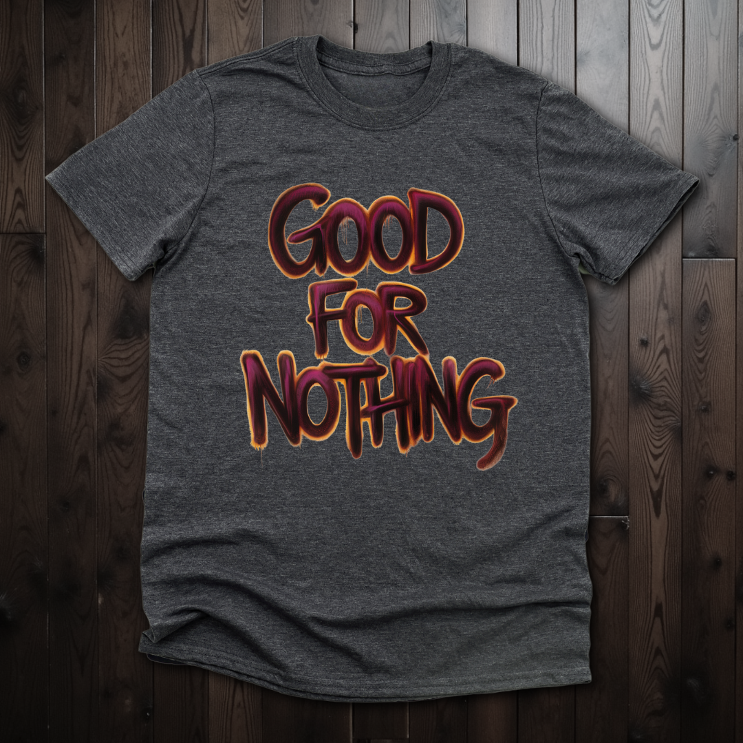 Good For Nothing Graffiti Red Unisex Softstyle T-Shirt