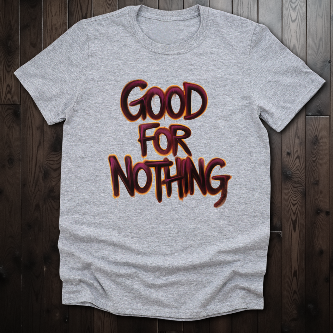 Good For Nothing Graffiti Red Unisex Softstyle T-Shirt