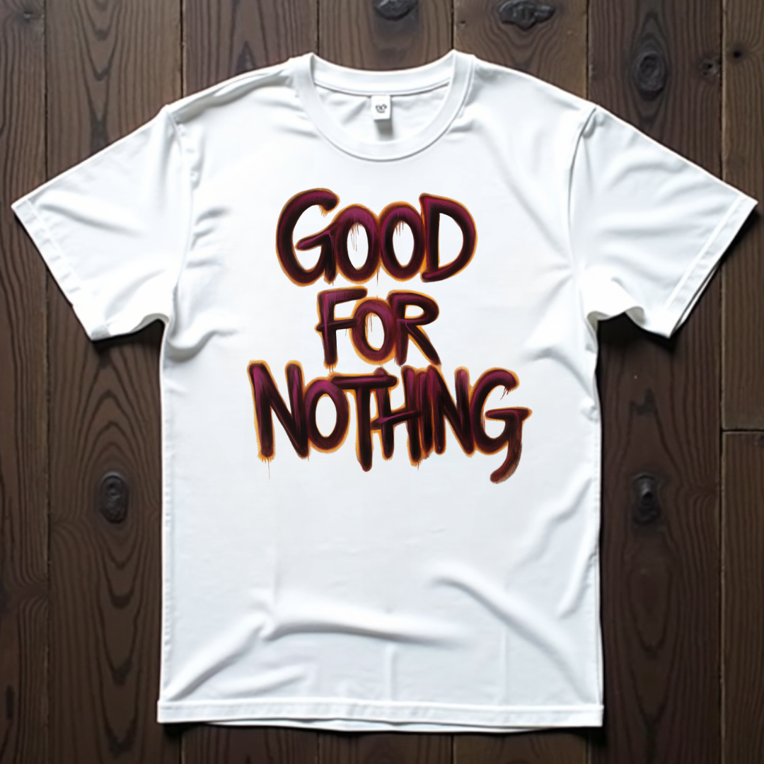 Good For Nothing Graffiti Red Unisex Softstyle T-Shirt