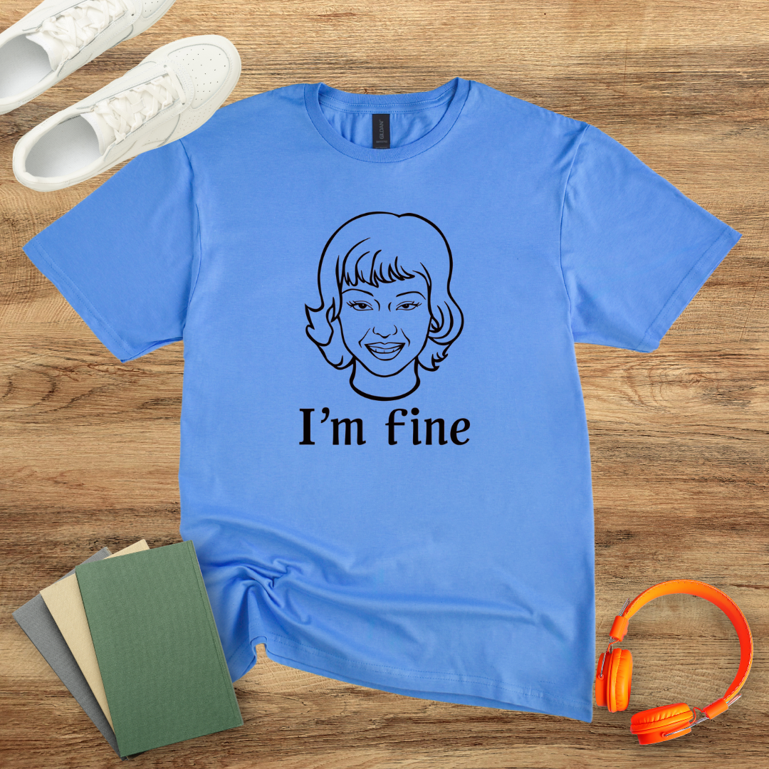 I'm Fine Retro Woman Unisex Softstyle T-Shirt