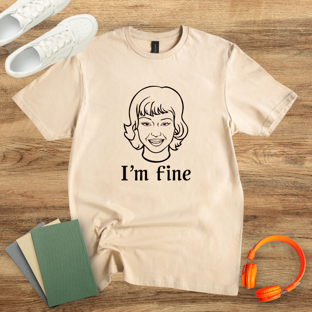 I'm Fine Retro Woman Unisex Softstyle T-Shirt