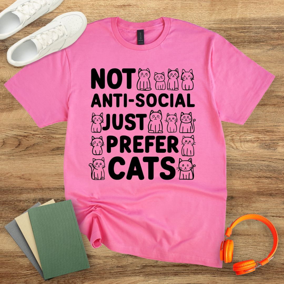 Just Prefer Cats Unisex T-Shirt