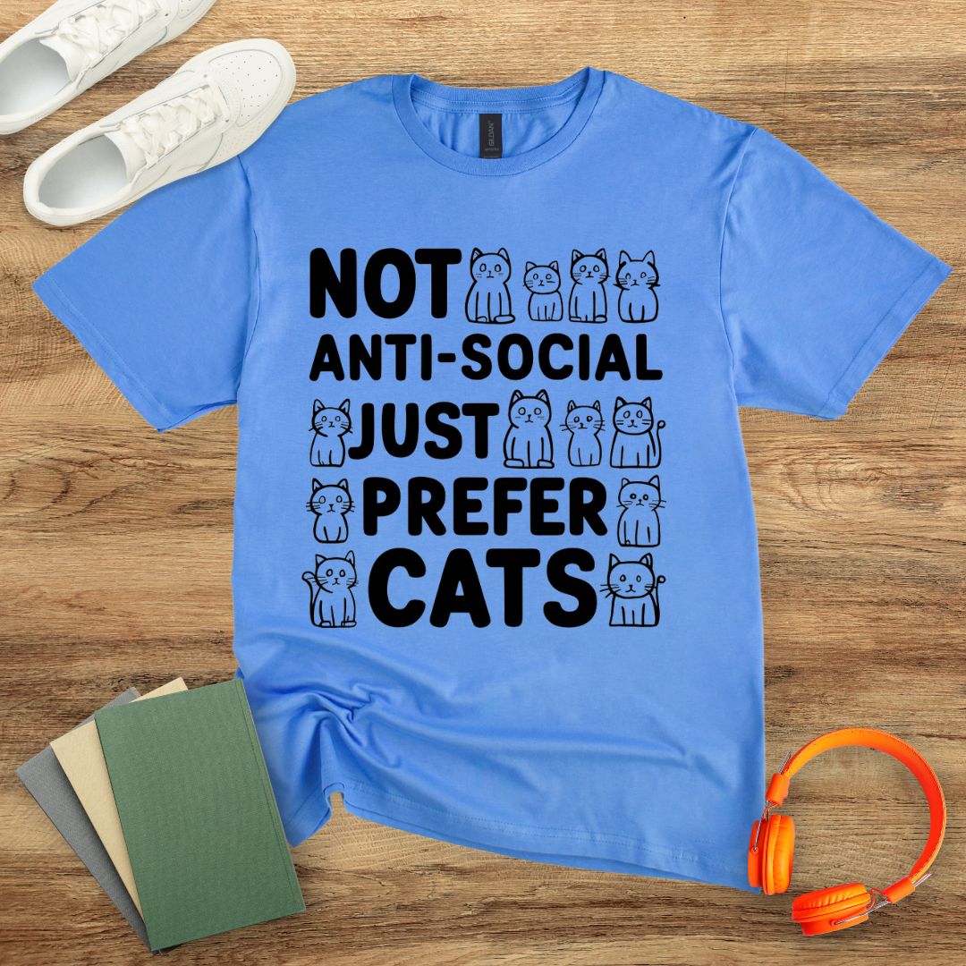 Just Prefer Cats Unisex T-Shirt