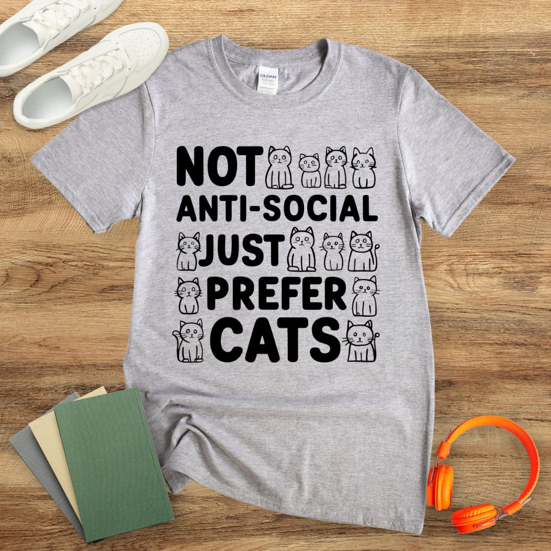 Just Prefer Cats Unisex T-Shirt