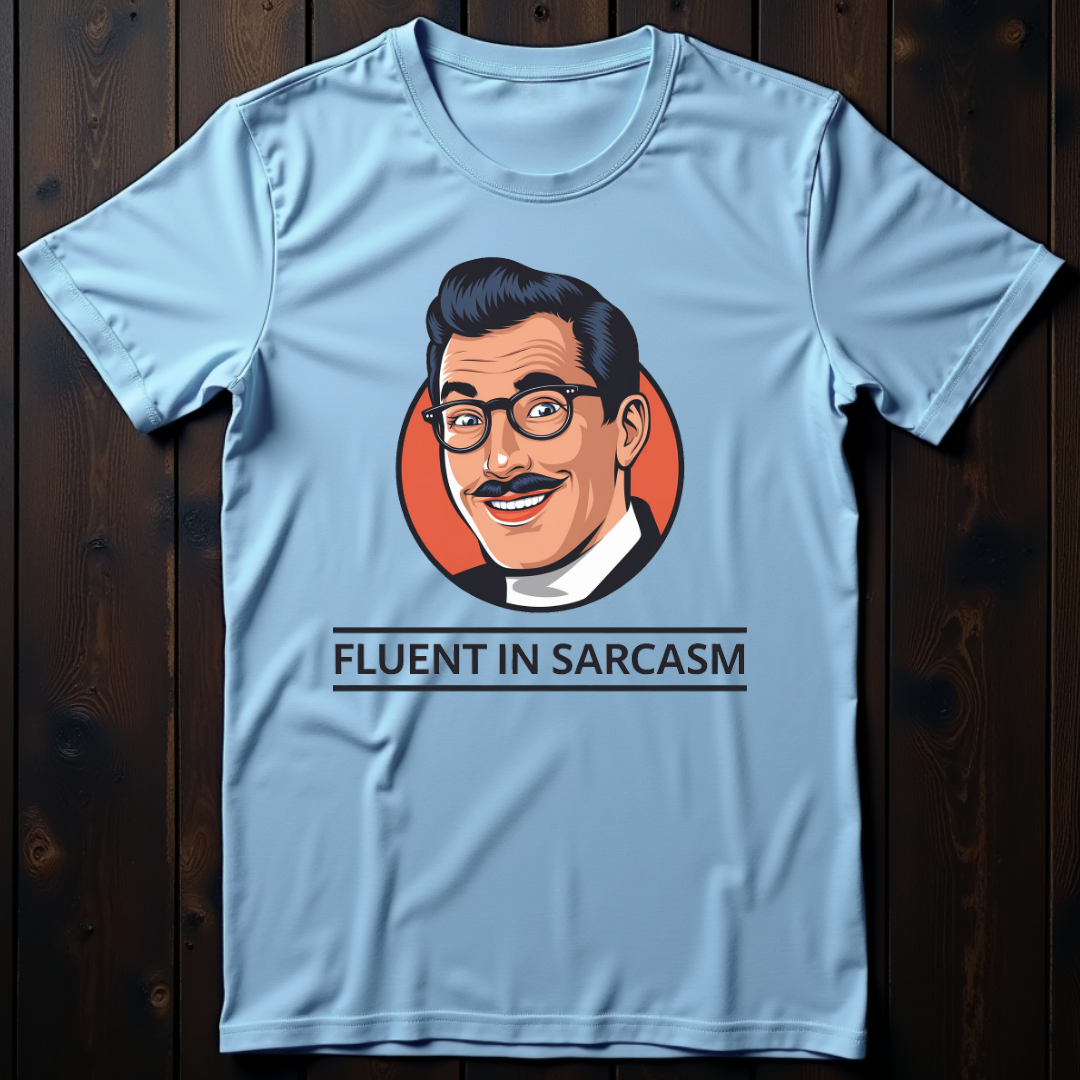Fluent In Sarcasm Retro Unisex T-Shirt