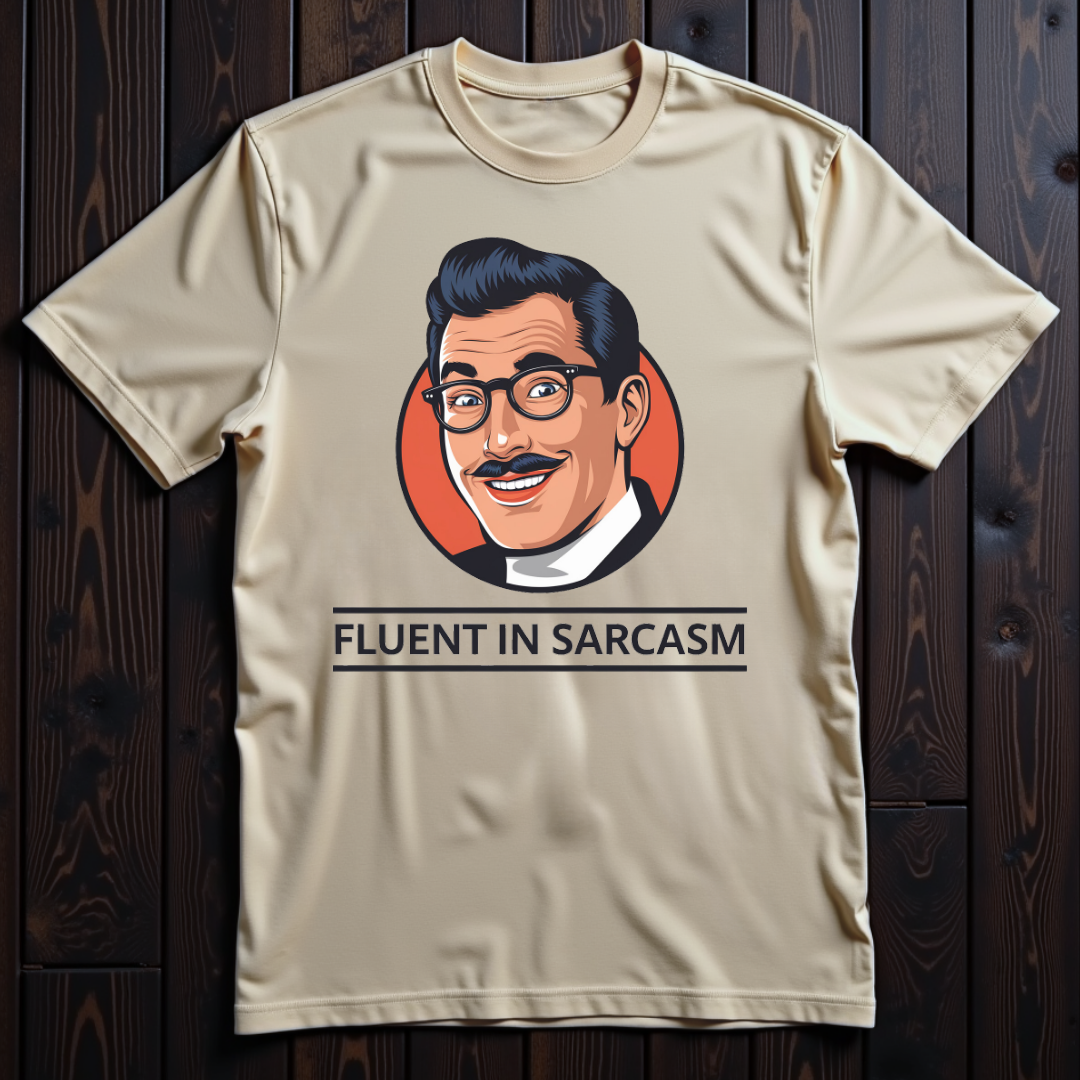 Fluent In Sarcasm Retro Unisex T-Shirt