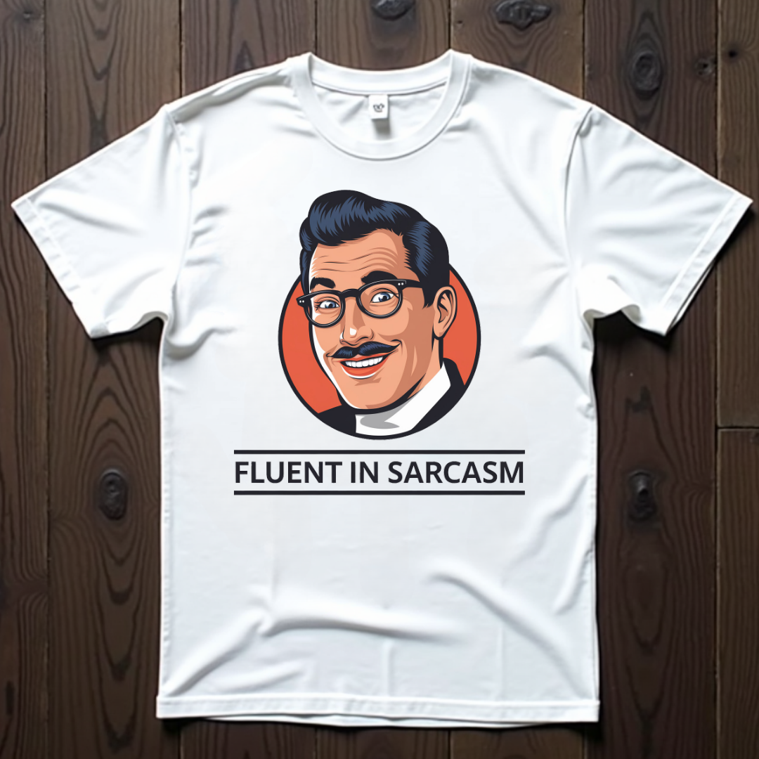Fluent In Sarcasm Retro Unisex T-Shirt