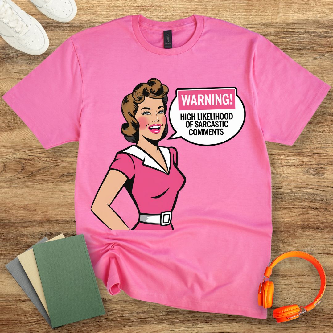 Warning High Likelihood Of Sarcastic Comments Retro Woman Unisex T-Shirt