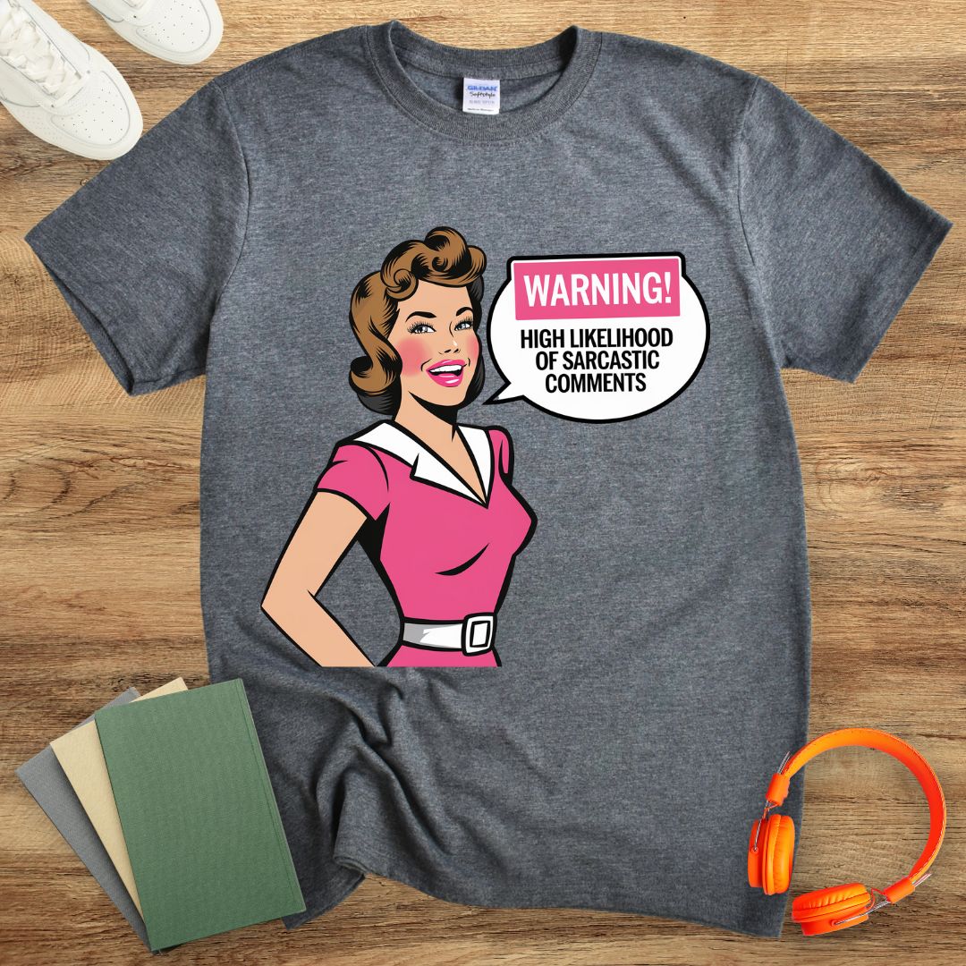 Warning High Likelihood Of Sarcastic Comments Retro Woman Unisex T-Shirt
