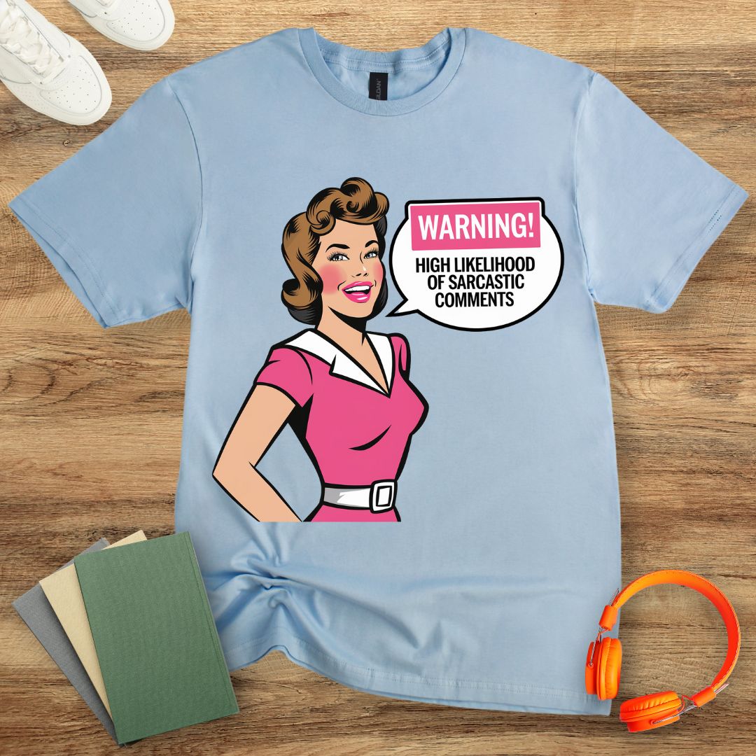 Warning High Likelihood Of Sarcastic Comments Retro Woman Unisex T-Shirt
