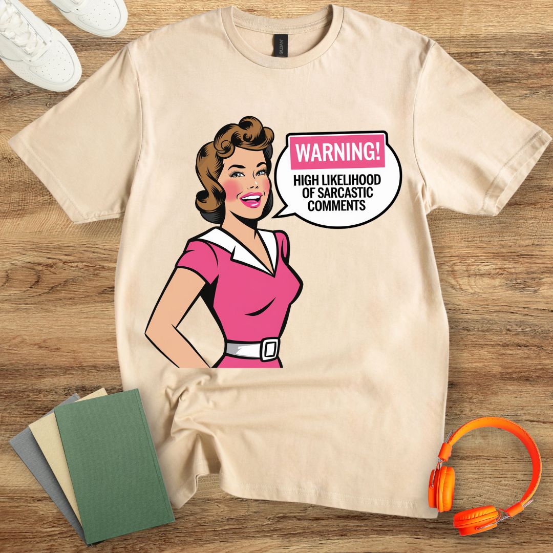 Warning High Likelihood Of Sarcastic Comments Retro Woman Unisex T-Shirt