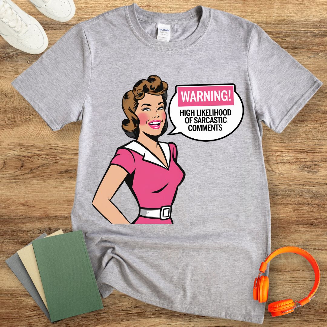 Warning High Likelihood Of Sarcastic Comments Retro Woman Unisex T-Shirt