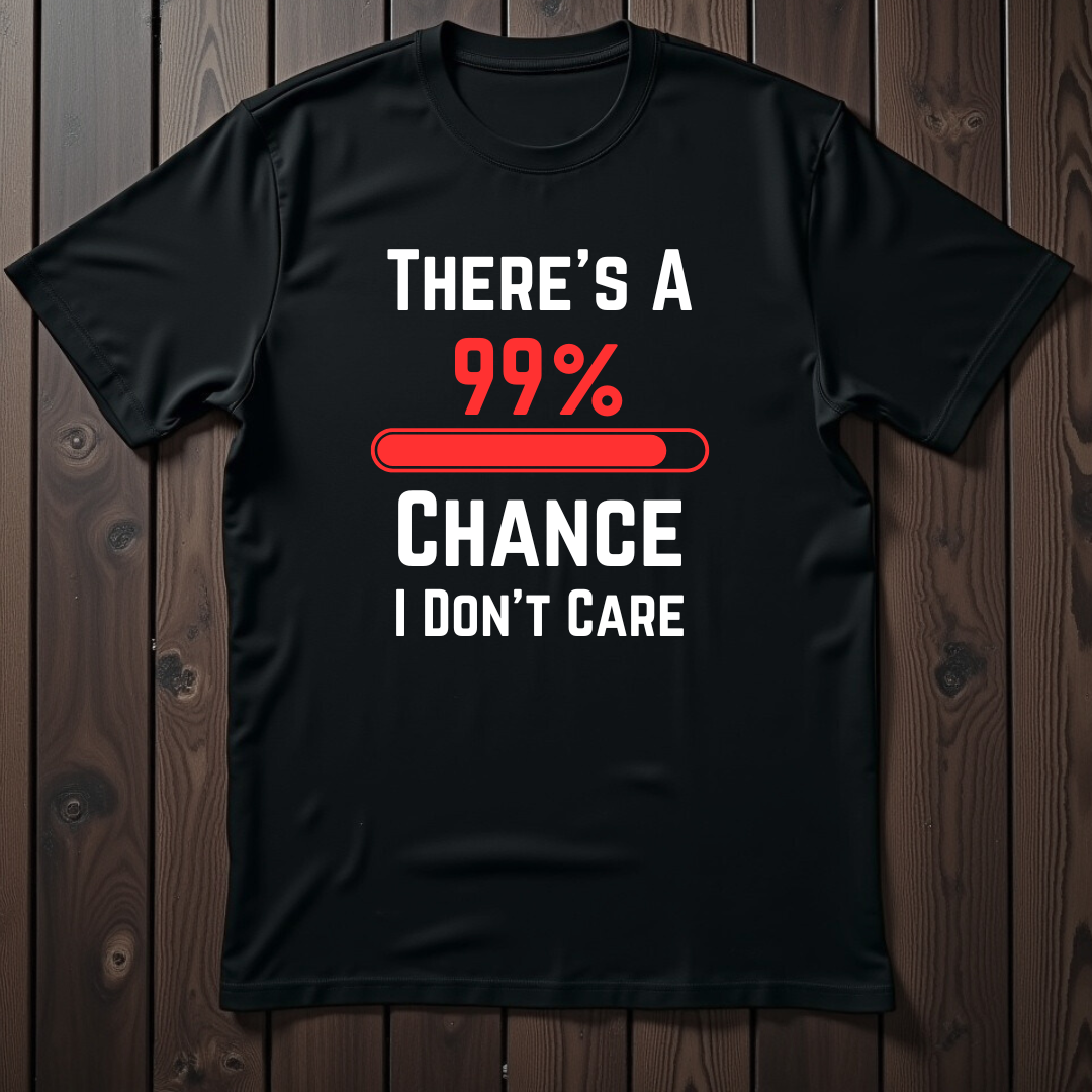 99% Chance I Don't Care Unisex Softstyle T-Shirt