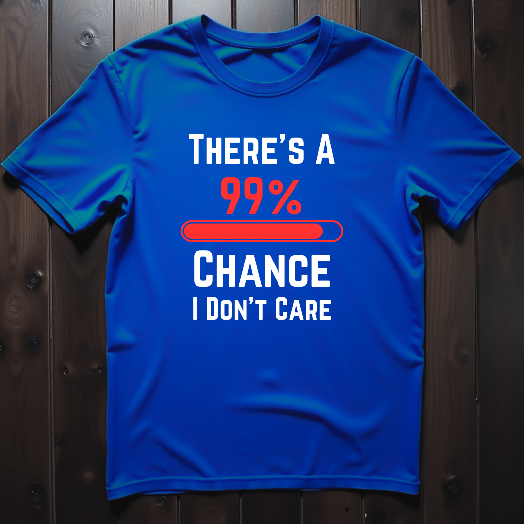 99% Chance I Don't Care Unisex Softstyle T-Shirt