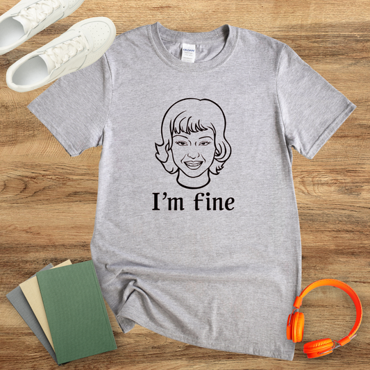 I'm Fine Retro Woman Unisex Softstyle T-Shirt