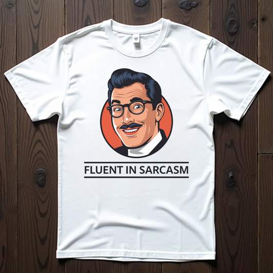Fluent In Sarcasm Retro Unisex T-Shirt